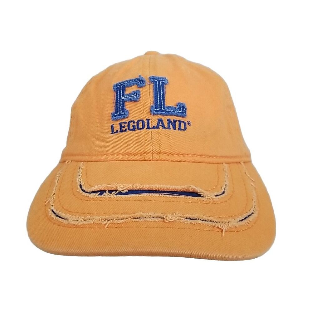 Legoland Florida Distressed Orange/ Blue Kids Baseball Cap Strapback 2012